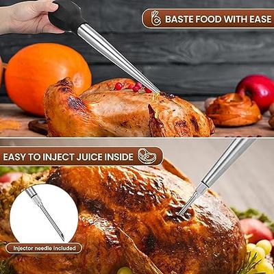 Turkey Baster With Cleaning Brush Food Grade Syringe Baster For Cooking  Basting