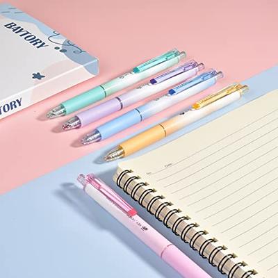 BAYTORY 6Pcs Colored Gel Pens, 6 Pastel Ink Colors, Retractable