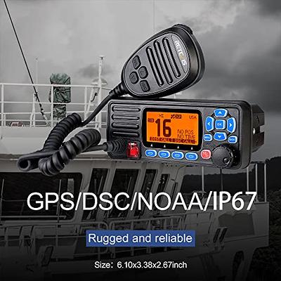 Retevis RA27 Fixed Mount Marine Radio with GPS,Waterproof IP67,Triple  Watch,DSC,Emergency NOAA Weather,All USA/International/Canadian Marine