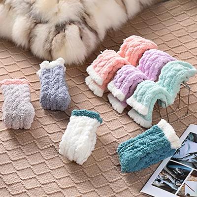 Winter Cozy Fuzzy Socks 5 Pairs - Microfiber Soft Touch, Super Comfy~