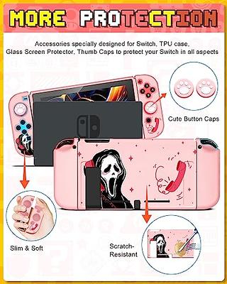 BRHE Pink Travel Carrying Case Accessories Kit for Switch Lite, Hard  Protective Cover Skin Shell with Stand, Glass Screen Protector, Thumb Grip  Caps 9 in 1 : : Video Games
