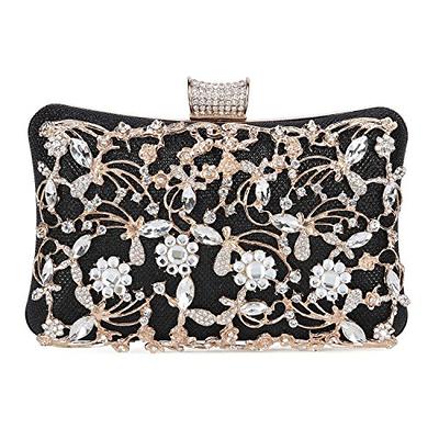 Mulian LilY Wedding Bridal Clutch Bags For Women Lace Satin Evening Clutch  Purses