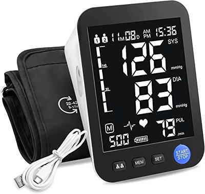 A&D Medical Essential Wide Range Cuff Upper Arm Blood Pressure Machine  (8.6-16.5/ 22-42 cm) Home BP Monitor, One Click Operation with Easy to  Read