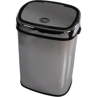 Hanover 3.2-Gallons Stainless Steel Touchless Kitchen Trash Can with Lid  Indoor in the Trash Cans department at