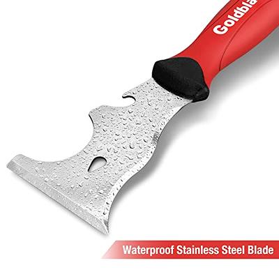 SXBBSMC Putty Knife, Spackle Knives, 2 Piece Metal Steel Drywall Tools with  Soft Rubber Handle Scraper Trowel, Used for Drywall, Paint, Wallpaper