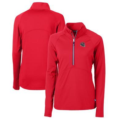 Men's Cutter & Buck Gray Tampa Bay Buccaneers Adapt Eco Knit Hybrid Recycled Big Tall Full-Zip Throwback Jacket