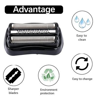 32B Shaver Foil & Cutter Replacement Part for Braun Series 3 - Compatible  with Braun Series 3 Replacement Head 320 330 340 350CC 370cc-4 390cc-4  3000s 3010s 3040s 3050cc 3070cc