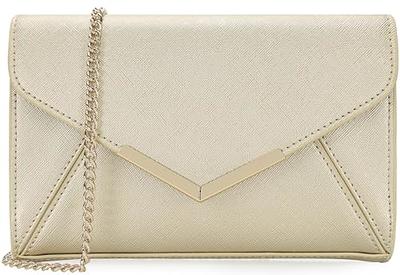 GM LIKKIE Clutch Purse for Women, Evening Envelope Clutch Bag, Crossbody  Foldover PU Leather Shoulder Handbag