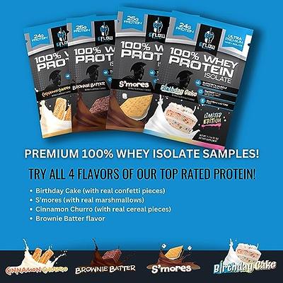 100% Whey Isolate Protein Vanilla Milkshake Travel Packs