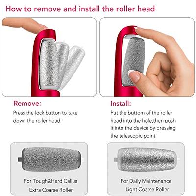 Rechargeable Electric Callus Remover Tool For An At-Home Spa Pedicure  Experience - Removes Dry Skin 