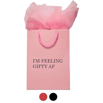 Fay People Birthday Bag - 4pk Black Gift Bags; Medium Gift Bags with Tissue  Paper, Over 15 Design Options for Unusual Funny Gifts