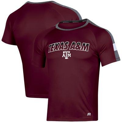 Men's Fanatics Branded Heathered Maroon Texas A&M Aggies Throwback Logo  Tri-Blend T-Shirt