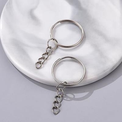 Split Key Ring 30pcs with Chain and Jump Rings Metal Rings with Open Jump  Rings Round Key Rings Kit, Golden and Silver, for Keychain Key and Art