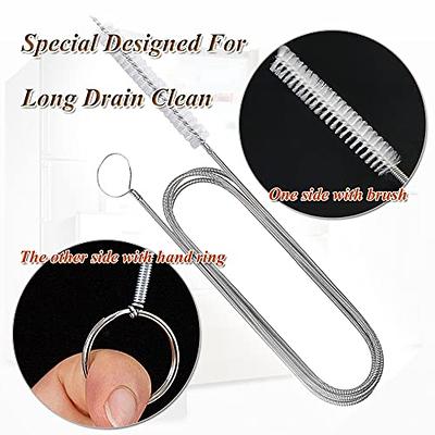 Stainless Flexible Cleaning Brush Kits,1 pcs Double Ended Hose Pipe with 2  pcs Tube Cleaning Brush , for Fish Tank Home Kitchen Washing Tool