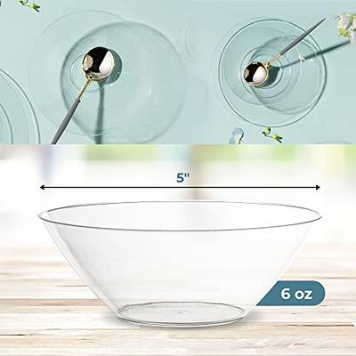 Posh Setting Clear Plastic Bowls for Parties, Disposable Serving