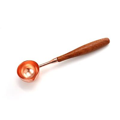 Wax Seal Spoon with Wooden Handle Copper Wax Sealing Stamp Melting Spoon  for Wedding Invitations Mass Making Vintage Elegant Brass Wax Seal Gift  Envelope Seal Spoon (Rose Gold) - Yahoo Shopping