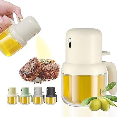  funvim Olive Oil Dispenser Bottle Ceramic Set of 2,Vinegar  Bottle with Brush and Funnel,Olive Oil Holder for Kitchen Oil Container:  Home & Kitchen