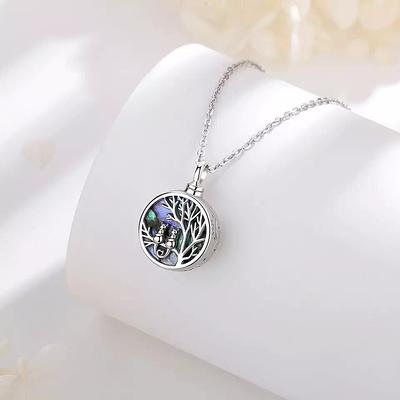 Double Sided Sterling Silver Ashes Pendant - Encanto Jewellery