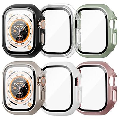 Tempered Glass Film PC Watch Case For Apple Watch Ultra 49mm