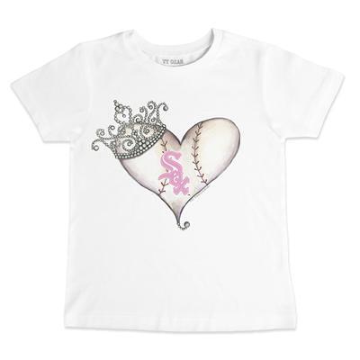 Colorado Rockies Tiny Turnip Youth Girl Teddy T-Shirt - White