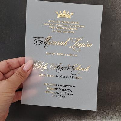 EDITABLE Invitation, Elegant Black and Gold Quinceanera Invitation