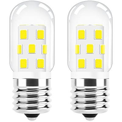 LED Microwave Light Bulbs Under Hood 40W Equivalent, E17 LED Bulb Dimmable  for Stove Top, Refrigerator, Appliance, Range Hood, 4000K Natural White,  120V 3W 380LM, E17 Intermediate Base, Pack of 2 