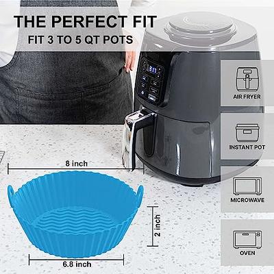 Air Fryer Silicone Liners Pot For 3 To 5 QT Air Fryers