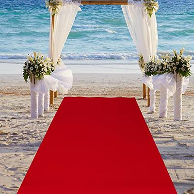 20 x 2.3 Ft Neoprene Red Carpet Runner Reusable Red Plastic Floor