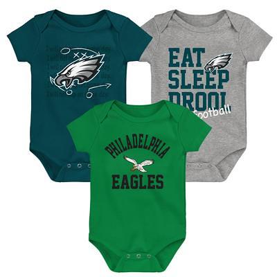 NFL Philadelphia Eagles Baby Boys Long Sleeve Bodysuit Set, 2-Pack 