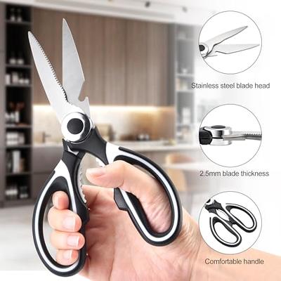 OMDAR Kitchen Scissors 3 Pack - Lifetime Replacement Warranty