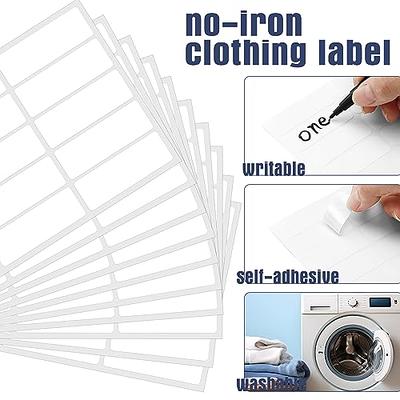 Tioncy 500 Pcs Iron on Name Labels Washable Precut Clothing Labels 2 Sizes  No Iron Fabric Labels for Kids Nursing Homes School Toys Organizing Washer  Dryer Safe Shop Supplies - Yahoo Shopping