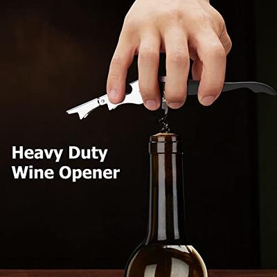 Stainless Steel Waiter Corkscrew Travel Wine Opener Manual with