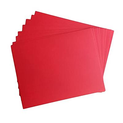 20 Sheets Colored Thick Paper Cardstock Blank for DIY Crafts Cards Making,  Invitations, Scrapbook Supplies (Red, 8.5 x 11 inches)