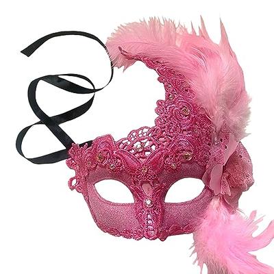 Black Lace Masquerade Mask With Black Feathers Masked Ball Women's Lace Mask  Wedding Masquerade Bridal Wedding Fall Festival Outfit 