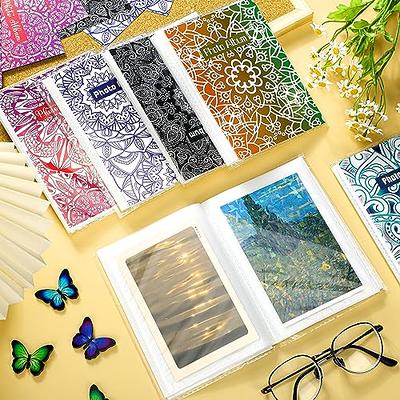 64 Pockets Mini Album 3 Inch Photo Paper Book PU Leather Cover For