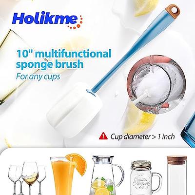 Bottle Cleaning Brush Set - Long Handle Bottle Cleaner for Washing Narrow  Neck Beer Bottles, Sports Water Bottles with Straw Brush, Kettle Spout/Lid