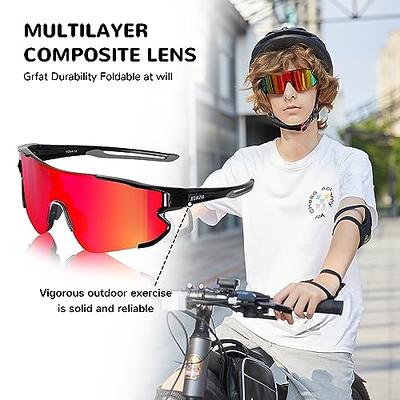Rorzo Kids Sunglasses Youth Baseball Sunglasses Lightweight TR90 Frame  UV400 Sports Cycling Shades for Boys Girls - Yahoo Shopping