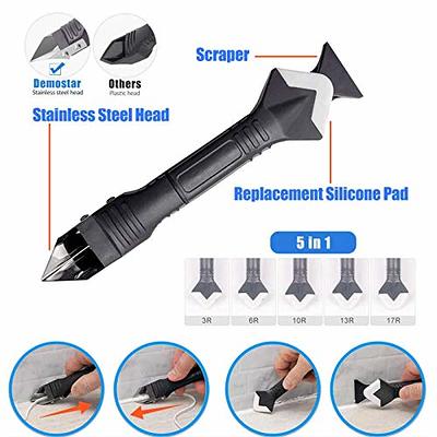 5in1 Silicone Scraper Caulking Grouting Sealant Finishing Clean