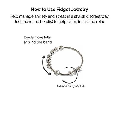 Beads Spinner Fidget Ring for Her