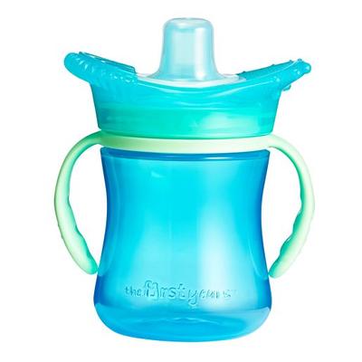 Chicco 9 oz. Glow in The Dark Rim-Spout Trainer Sippy Cup in Blue/Teal