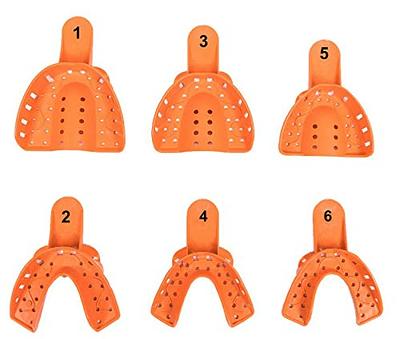 Pruvade Dental Impression Trays Autoclavable Perforated, Disposable Plastic  Impression Trays 12 Pcs