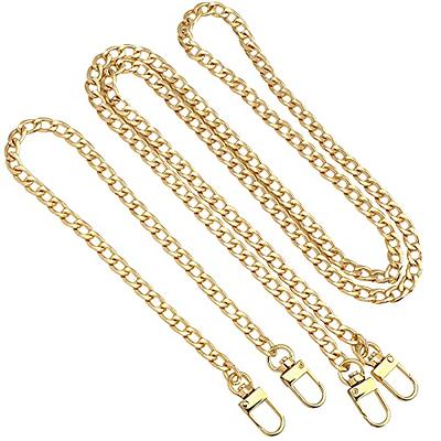 SANNIX 2 Packs Gold Bag Chain for Purse, DIY Iron Flat Chain Strap Handbag  Chains Accessories, One Each for 47 Inches & 16 Inches - Yahoo Shopping