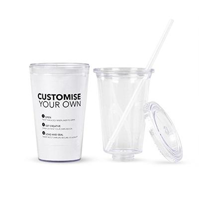 Restpresso Clear Plastic 2-in-1 Straw or Sippy Coffee Cup Lid - with