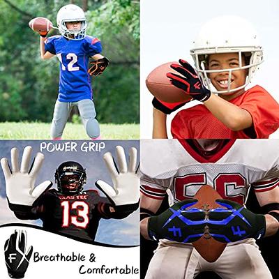  SHARKOX Non-Slip Football Gloves, Wide Receiver Gloves with  High Grip, Perfect Sizes for Adult & Youth Football Gloves Men Enhanced  Performance & Ultimate Protection with Strong Tacky Palms : Sports