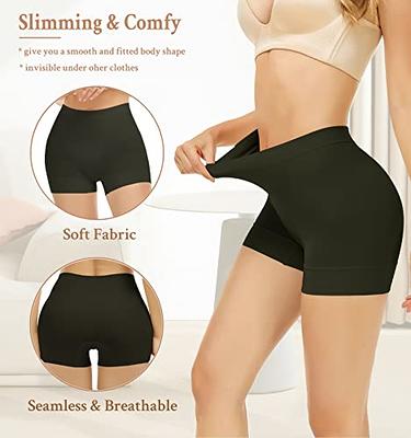 WOWENY 2 Packs Tummy Control Shapewear Shorts for Women Seamless Shaping  Boyshorts Thigh Slimmer Body Shaper Panties for Under Dresses(2 Pack Black,  Medium) - Yahoo Shopping