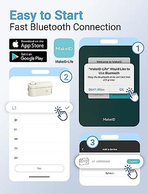 Makeid Label Maker Machine with Tape HD (300dpi) - 9/12/16mm Waterproof  Tape, Portable & Rechargeable Wireless Label Printer with Built-in Cutter  Compatible with Android & iOS Devices - Yahoo Shopping
