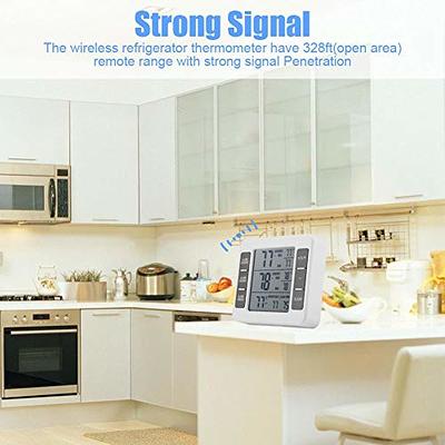 Home Digital LCD Wireless Fridge Thermometer Sensor Freezer