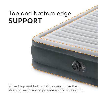 INTEX 67769ED Dura-Beam Deluxe Comfort-Plush Mid-Rise Air Mattress:  Fiber-Tech – Queen Size – Built-in Electric Pump – 13in Bed Height – 600lb  Weight Capacity - Yahoo Shopping