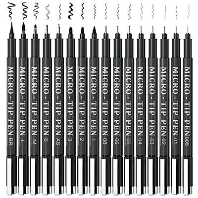 Tebik 16 Pack Calligraphy Pens, Hand Lettering Pens, Brush Markers