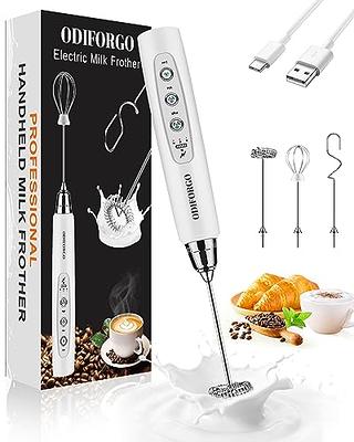 1 PCS USB Rechargeable Handheld Egg Beater 3 Speeds Electric Milk